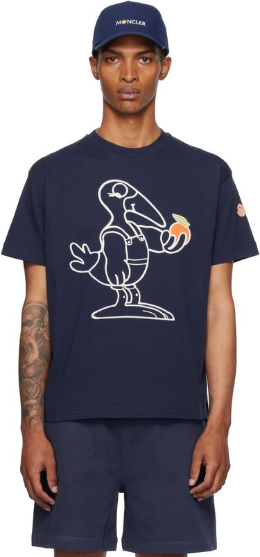Тениска Moncler Moncler Genius x Gilga Farm Short Sleeve T-Shirt Тъмно синьо | K24028C0000489AZ9, 0