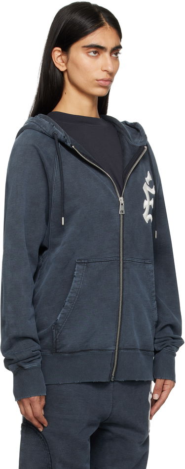 Суитчър Études 'The City' Loose Fit Zip-Up Hoodie Синьо | H24MMSWE275-44, 1