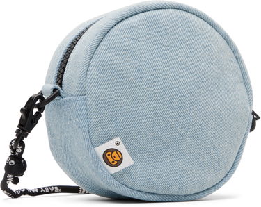 Портфейл BAPE Baby Milo Face Denim Crossbody Bag Синьо | 0MXBGW4367XXO, 2