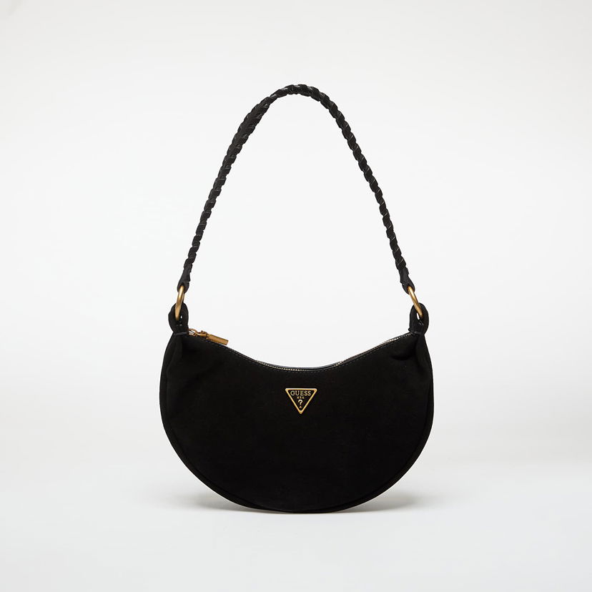 Дамска чанта GUESS Amita Braided Strap Hobo Черно | HWSB9539720-BLA