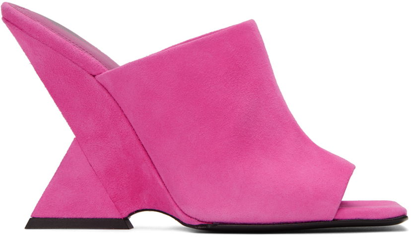 Аксесоари The Attico Attico Cheope Heeled Suede Sandals Розово | 231WS634 L007