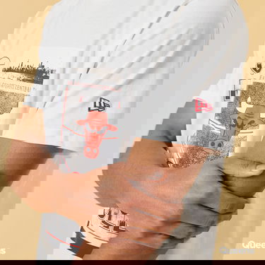 Тениска New Era NBA Court Photo Tee Chicago Bulls Бяло | 12893100, 2