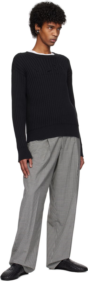Пуловер Marni Marni Cable Logo Crewneck Sweater Черно | GCMG0430A0 UFC950, 3