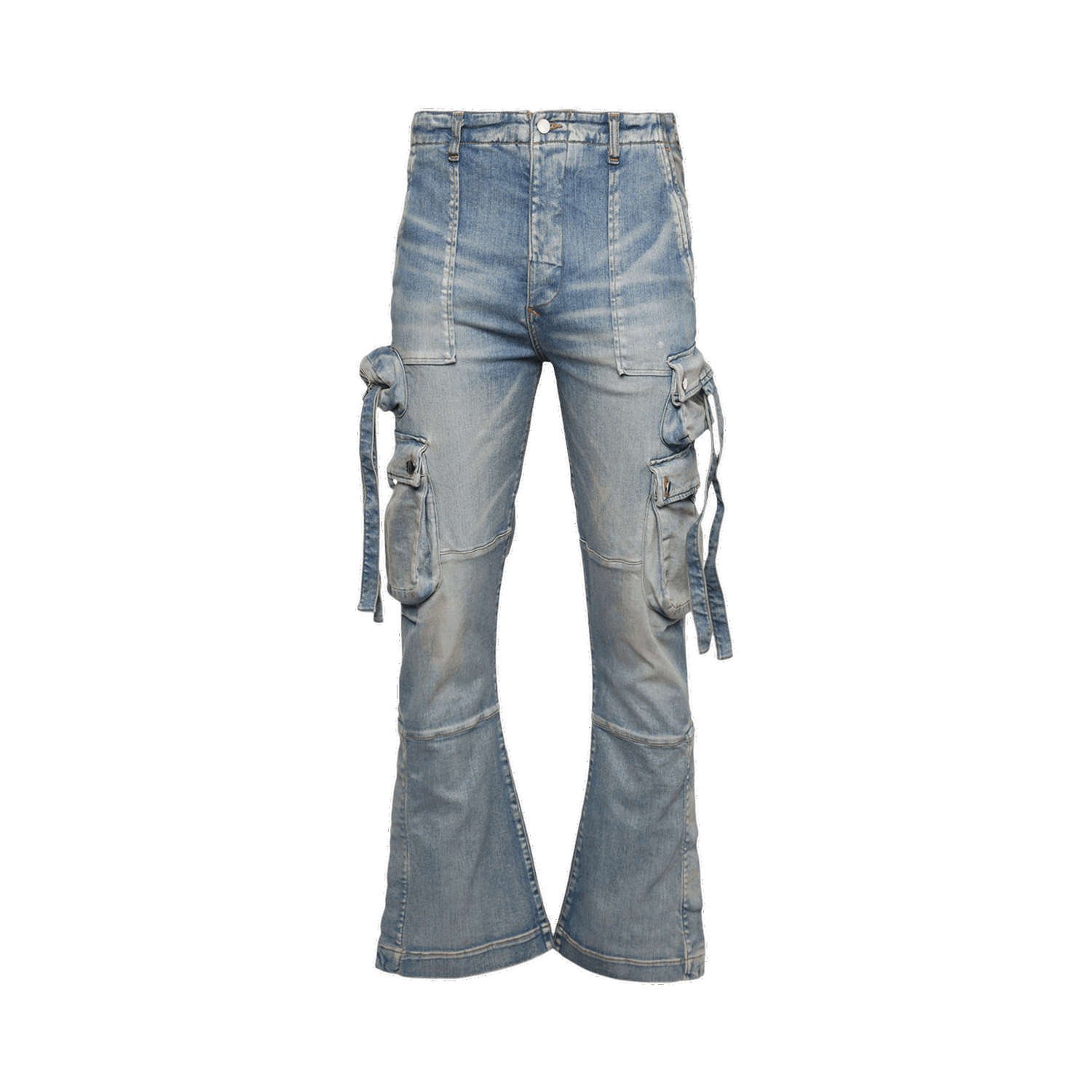 Дънки AMIRI Cargo Flare Jeans Синьо | AW22MDS018 408 CLAY, 0