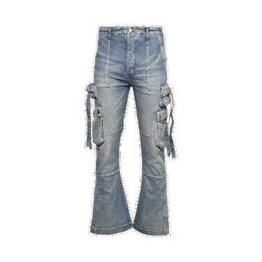 Дънки AMIRI Cargo Flare Jeans Синьо | AW22MDS018 408 CLAY, 0