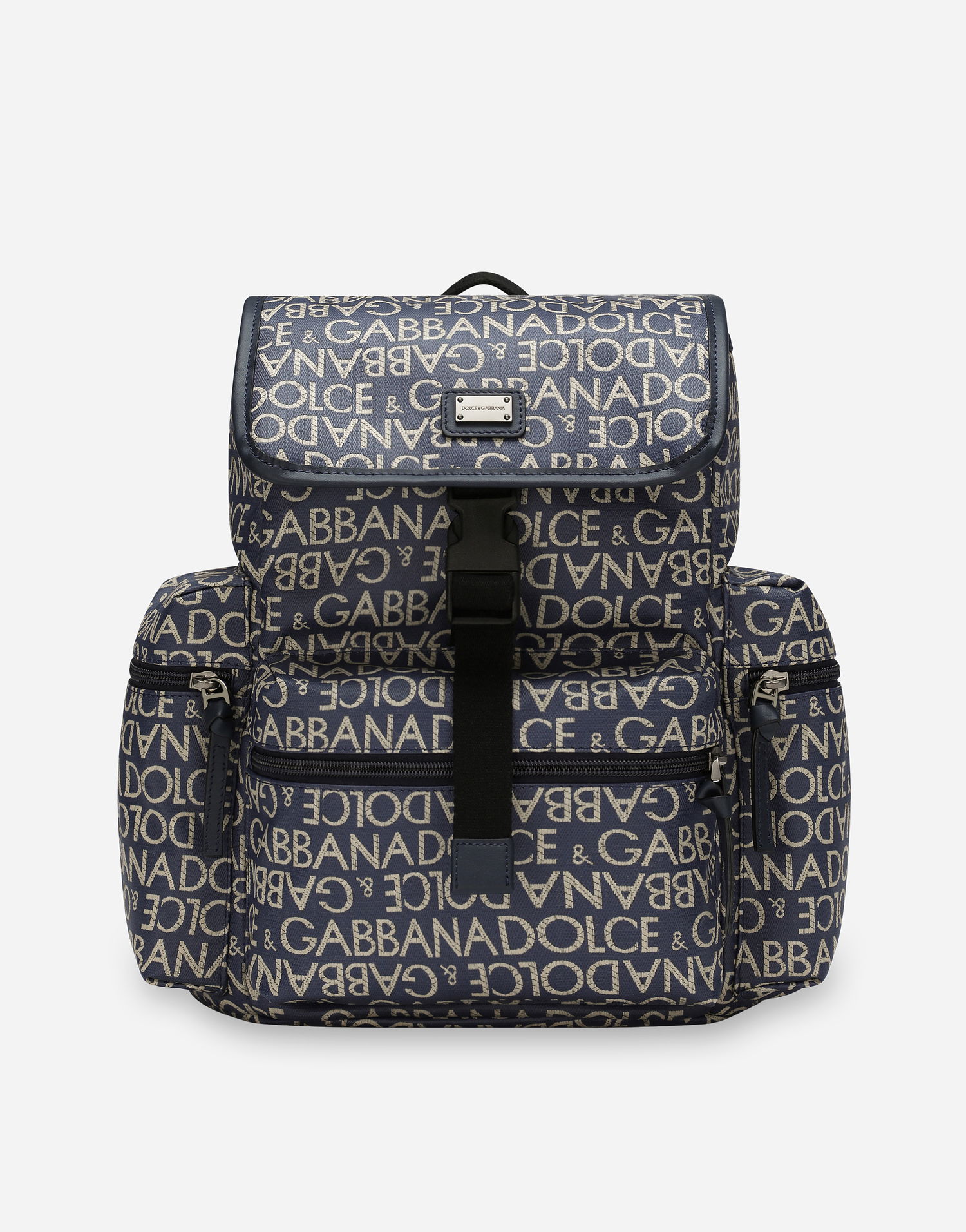 Раница Dolce & Gabbana Dolce & Gabbana Coated Jacquard Backpack Синьо | EM0100AJ7058L625, 0