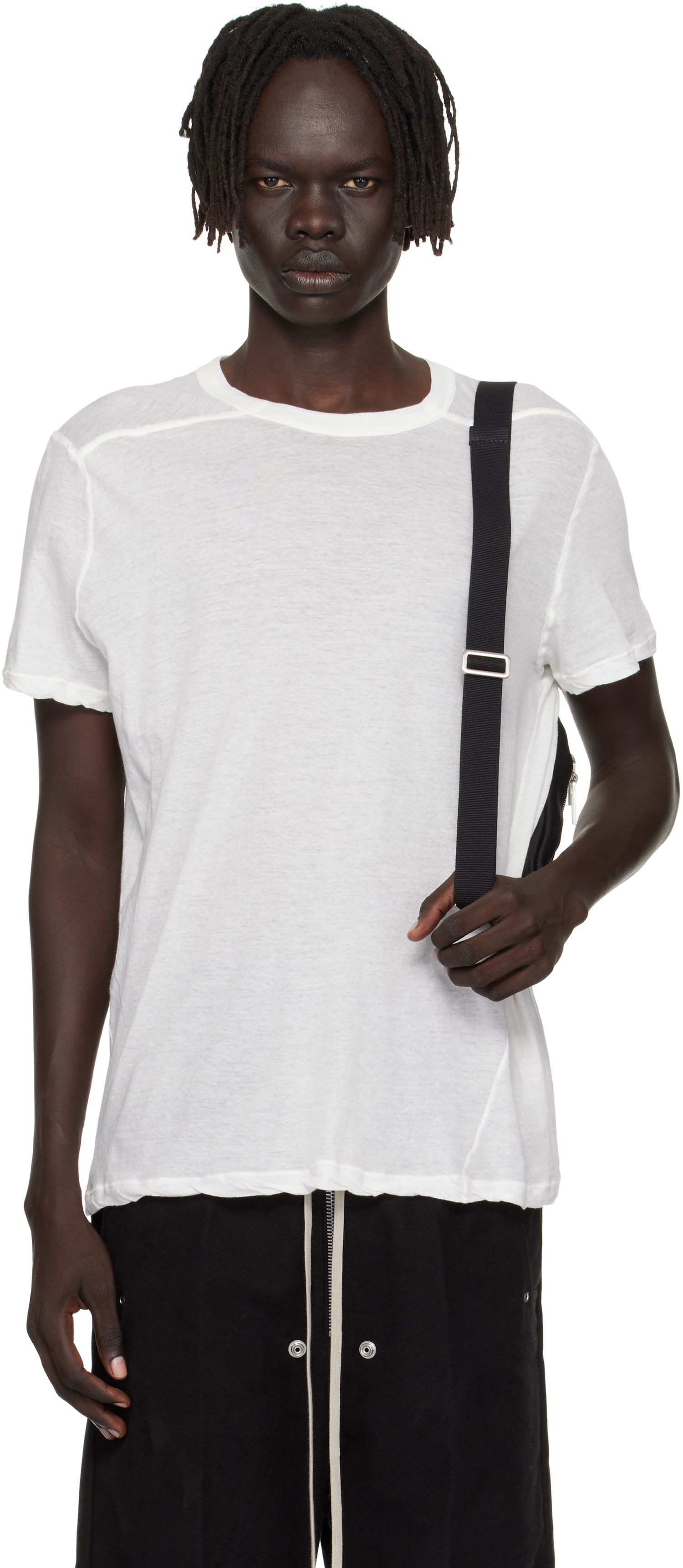 Тениска Rick Owens Rick Owens Concordians Short Level T-Shirt Бяло | RU02E1265 UC, 0