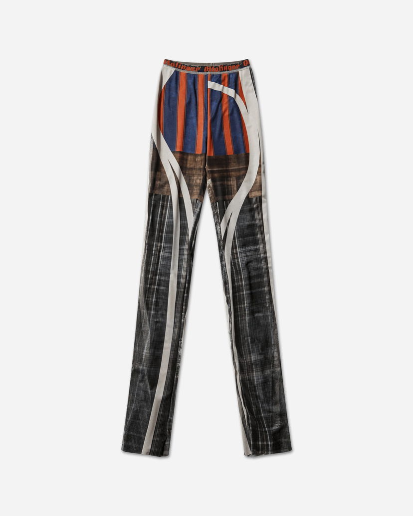Панталони Ottolinger Graphic Print Mesh Pants with Racing Plaid Многоцветен | 101-200501-07 PRI