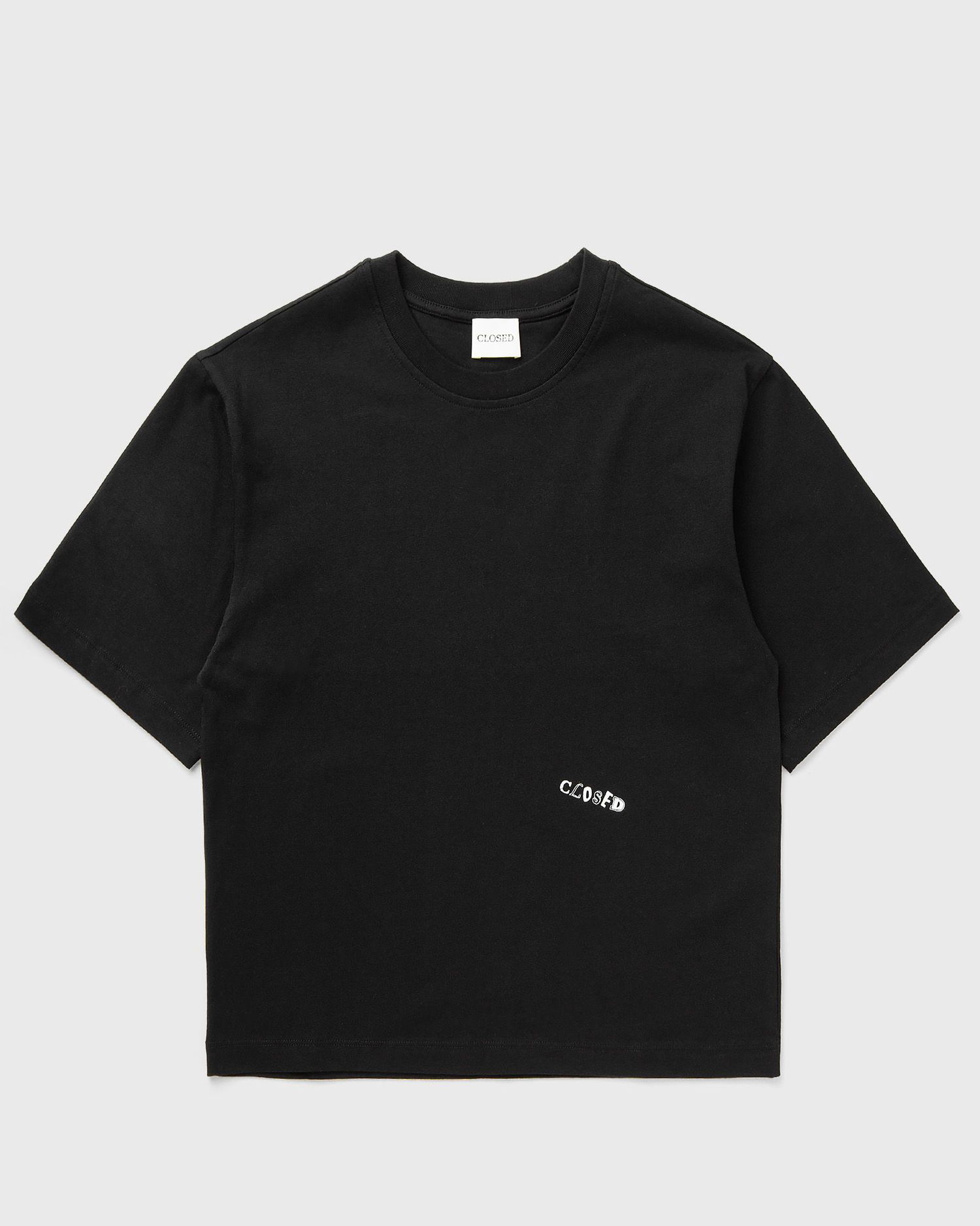 Тениска CLOSED Front Text Print T-Shirt Черно | C95925-44H-PR-100, 0
