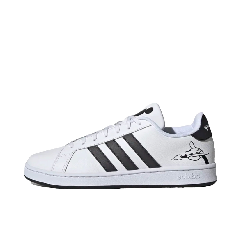 Кецове и обувки adidas Originals Grand Court Base Disney Mickey Mouse Brush Бяло | GW3658