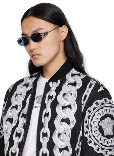 Слънчеви очила Versace Versace Damier Plaque Sunglasses Синьо | 0VE2274 10008058 8056262249895, 3