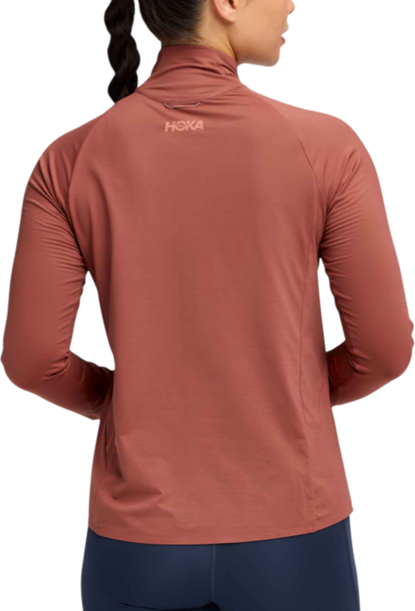 Суитчър Hoka One One GlideTech Quarter Zip Top Червено | 1164155-roug, 1