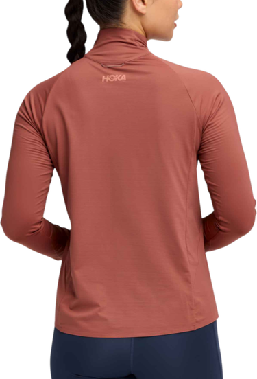 Суитчър Hoka One One GlideTech Quarter Zip Top Червено | 1164155-roug, 1