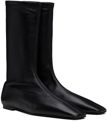 Облекло TOTEME TOTEME 'The Sock' Stretch Leather Boots Черно | 244-WAS0160-LE0089, 3