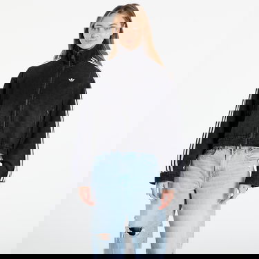 Яке adidas Originals Three-Stripes Cropped Denim Full-Zip Jacket Черно | KS1394, 0