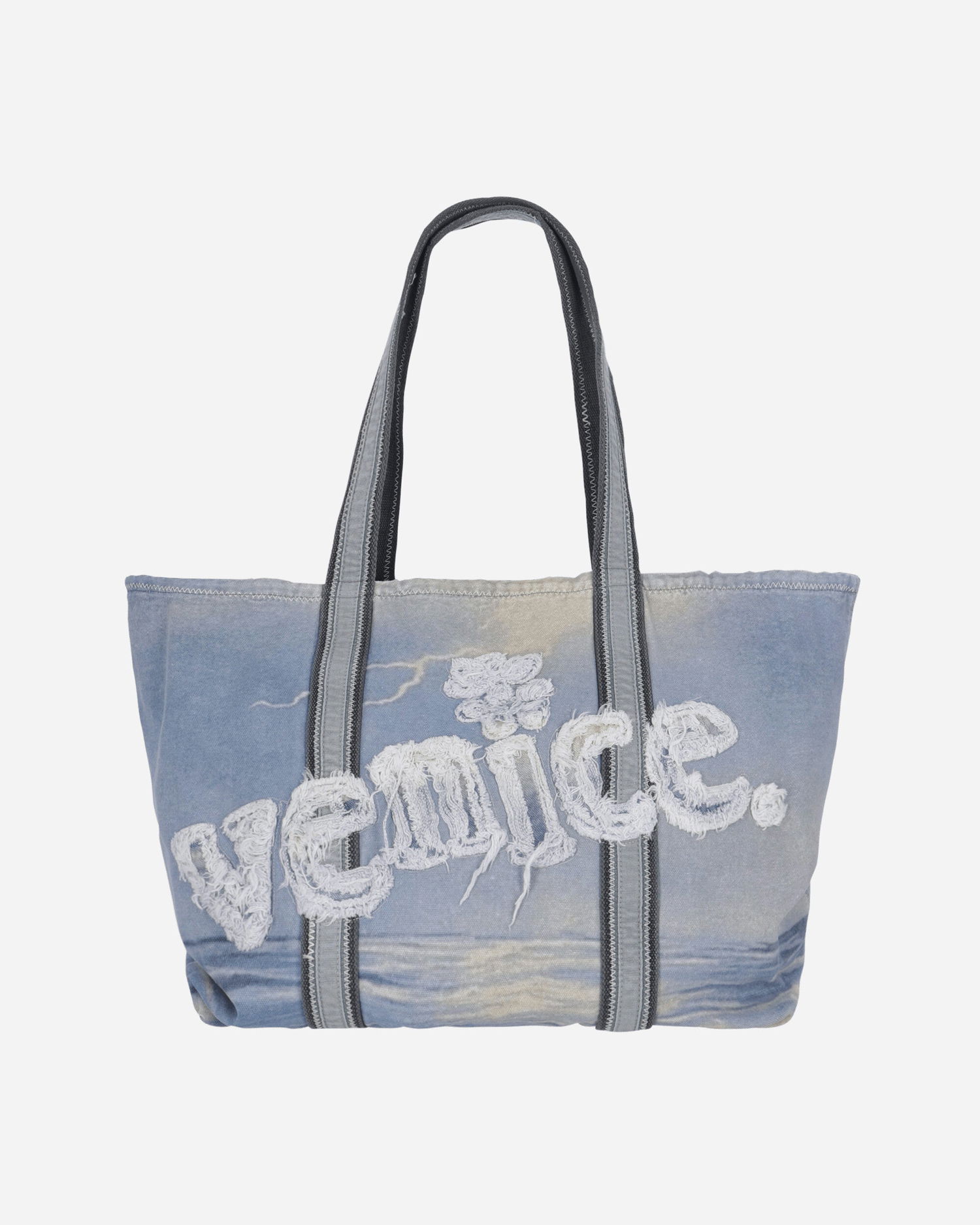 Голяма пазарска чанта ERL Venice Tote Bag Синьо | ERL10K006 1, 0