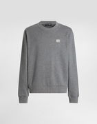 Dolce & Gabbana Cotton Sweatshirt with Metal Tag