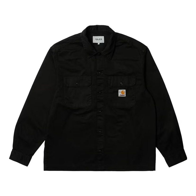Риза Palace Long Sleeve Shirt Черно | I032721