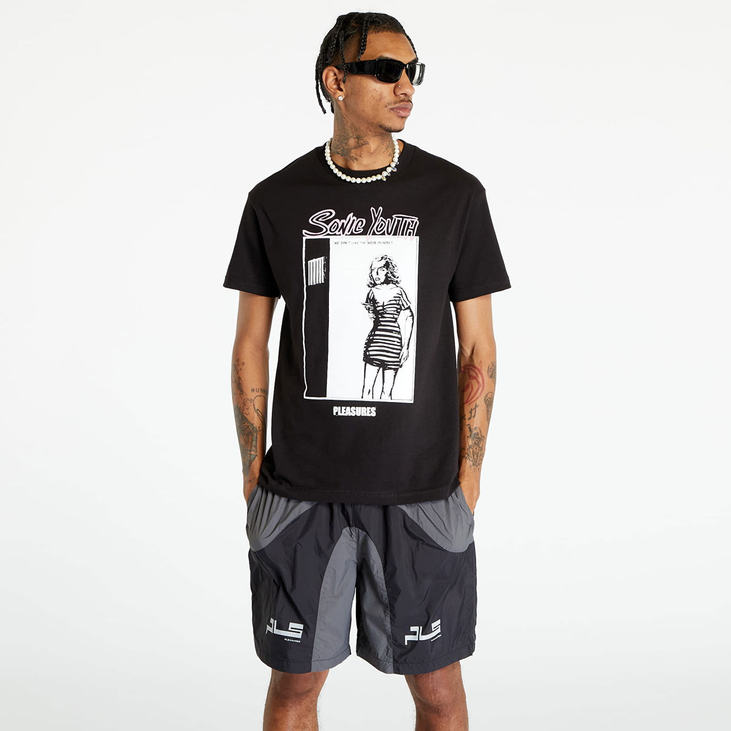 Тениска Pleasures Grub Черно | P23SY017 BLACK, 0
