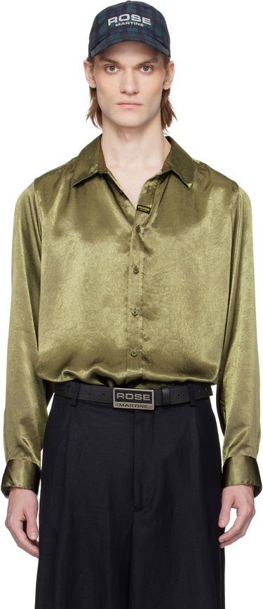 Шапка с козирка Martine Rose Martine Rose Classic Shirt Зелено | 401WS26417, 0