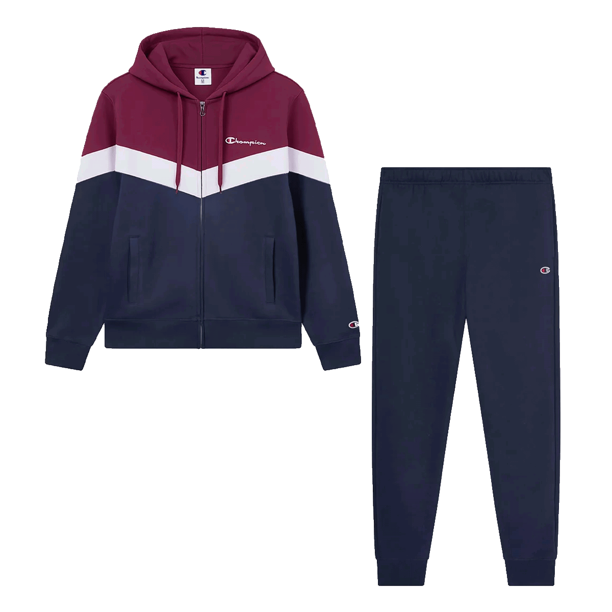 Комплект Champion Color Block Full-Zip Hooded Top and Jogger Pants Set Многоцветен | 221789-RS522, 0