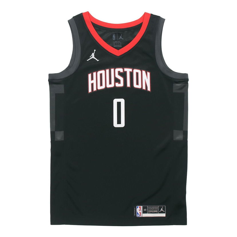 Фланелка Jordan Jordan NBA Rockets Westbrook #0 Swingman Jersey 2020/21 Черно | CV9478-010