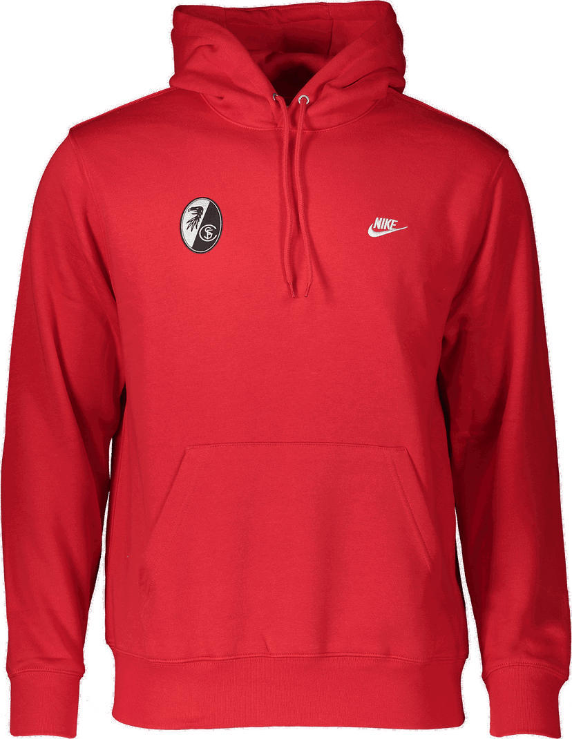 Суитчър Nike SC Freiburg Club Hoodie Червено | 6scffn3859-657