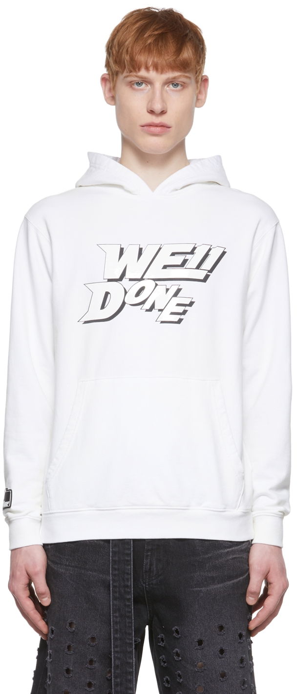 Суитчър We11done We11done Hoodie Бяло | WD-TH1-22-622-U-WH, 0