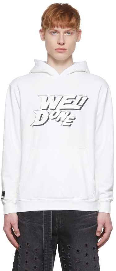 Суитчър We11done We11done Hoodie Бяло | WD-TH1-22-622-U-WH, 0