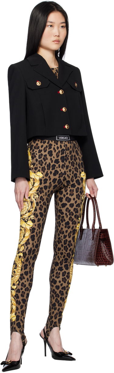Дамска чанта Versace Croc-Effect '95 Bag Бургунди | 1013168_1A08724_1R70V, 3