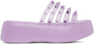 Грижа за обувките Jean Paul Gaultier Jean Paul Gaultier Melissa Edition 'The Becky Punk Love' Platform Slides Лилаво | 23/12-F-CS002-X033-29, 0