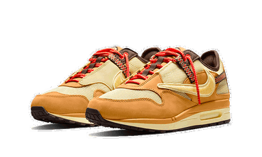Кецове и обувки Nike Travis Scott x Air Max 1 "Wheat" Бежово | DO9392-701, 1