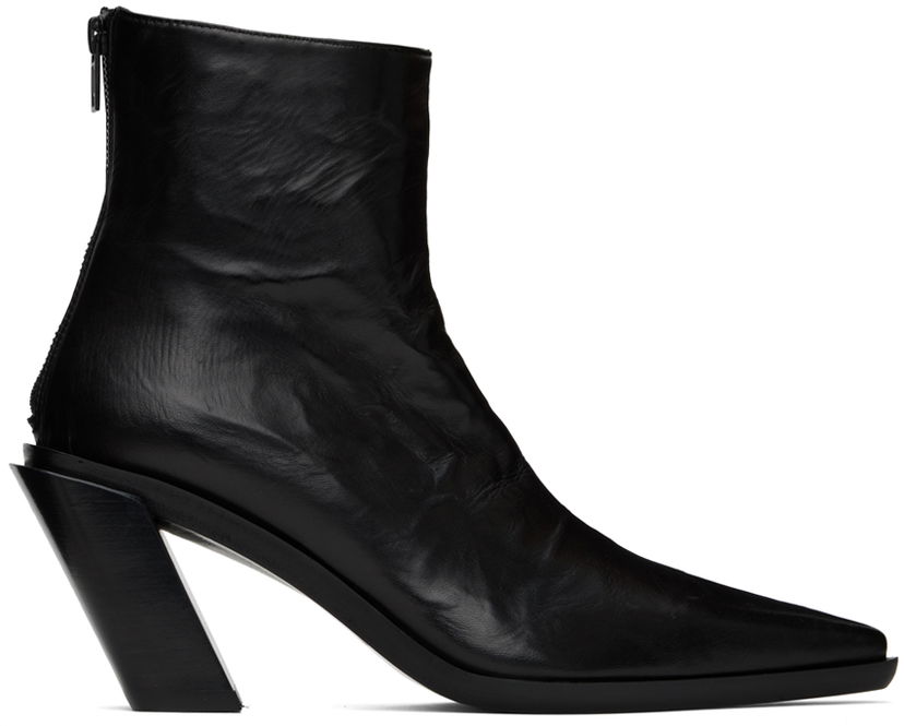 Облекло Ann Demeulemeester Ann Demeulemeester Florentine Leather Ankle Boots Черно | 2301-W-F29-LT111-099