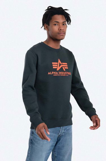 Пуловер Alpha Industries Alpha Industries Basic Sweater Зелено | 178302.353, 0