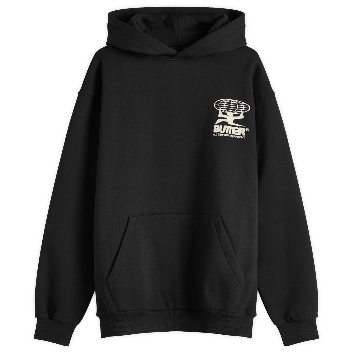 Суитчър Butter Goods All Terrain Hoodie Черно | BGQ224D21101, 0