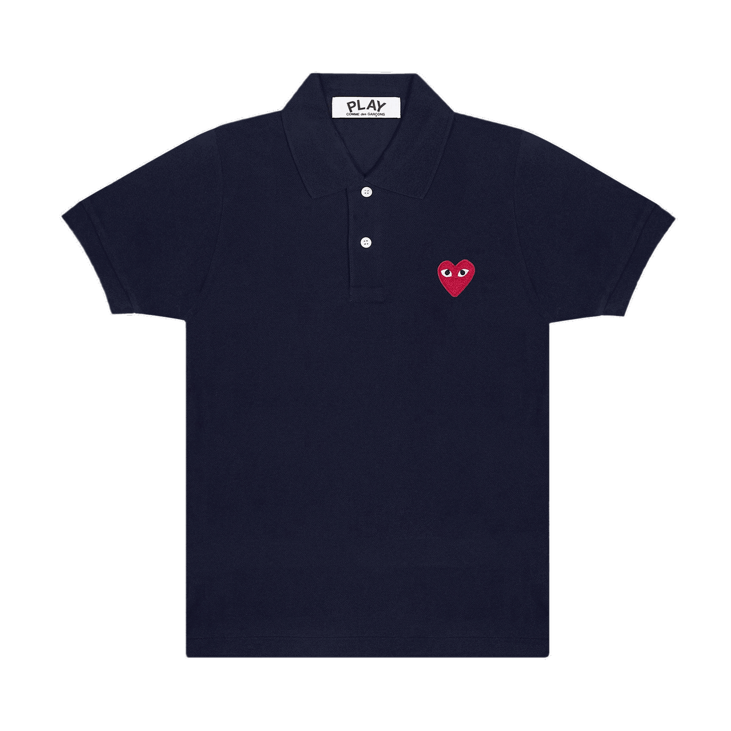 Поло тениска Comme des Garçons Play Heart Polo Tee Тъмно синьо | AZ T006 051 2, 0