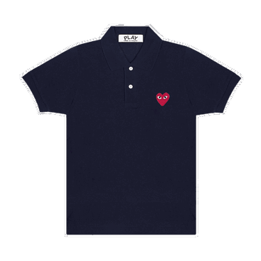 Поло тениска Comme des Garçons Play Heart Polo Tee Тъмно синьо | AZ T006 051 2, 0