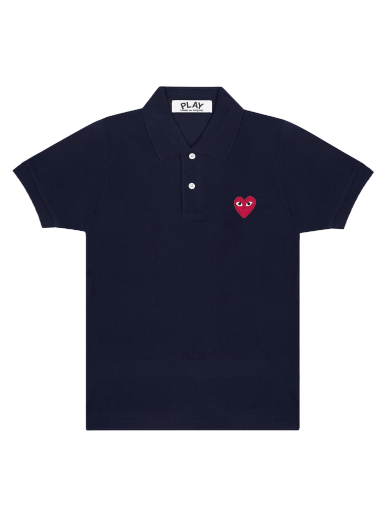 Поло тениска Comme des Garçons Play Heart Polo Tee Тъмно синьо | AZ T006 051 2
