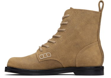 Кецове и обувки JW Anderson JW Anderson Suede Lace-Up Ankle Boots with Contrast Stitching Бежово | BT0107-LA0319, 2