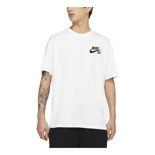 Тениска Nike SB SB Loose Knit Skate T-Shirt Бяло | DC7818-100, 0