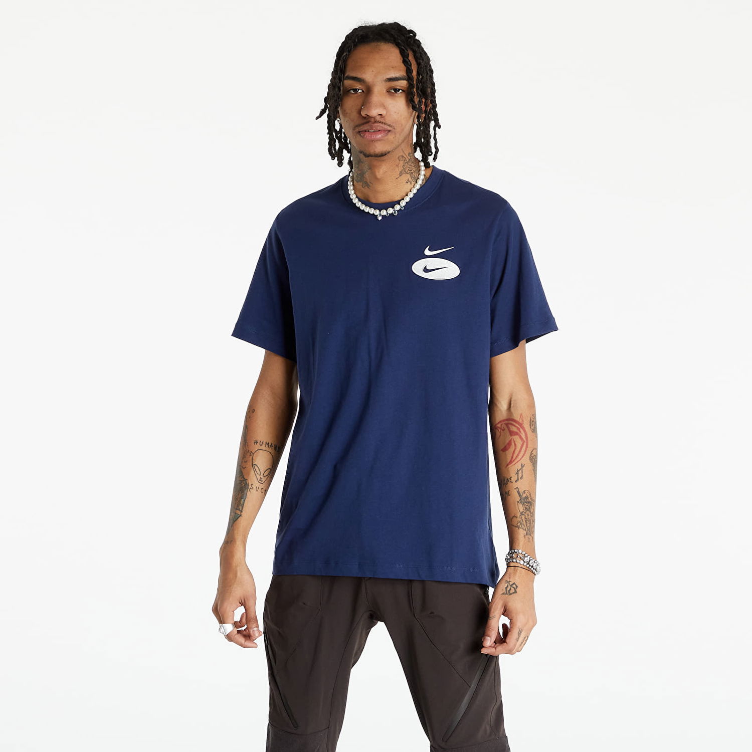 Тениска Nike NSW Essential + Core 1 Tee Тъмно синьо | DM6341-410, 0