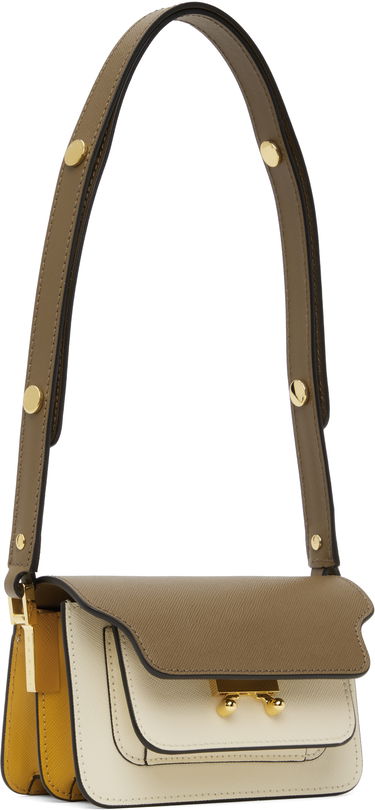 Чанта през рамо Marni Marni Kids Two-Tone Trunk Bag Бежово | M00998, 1