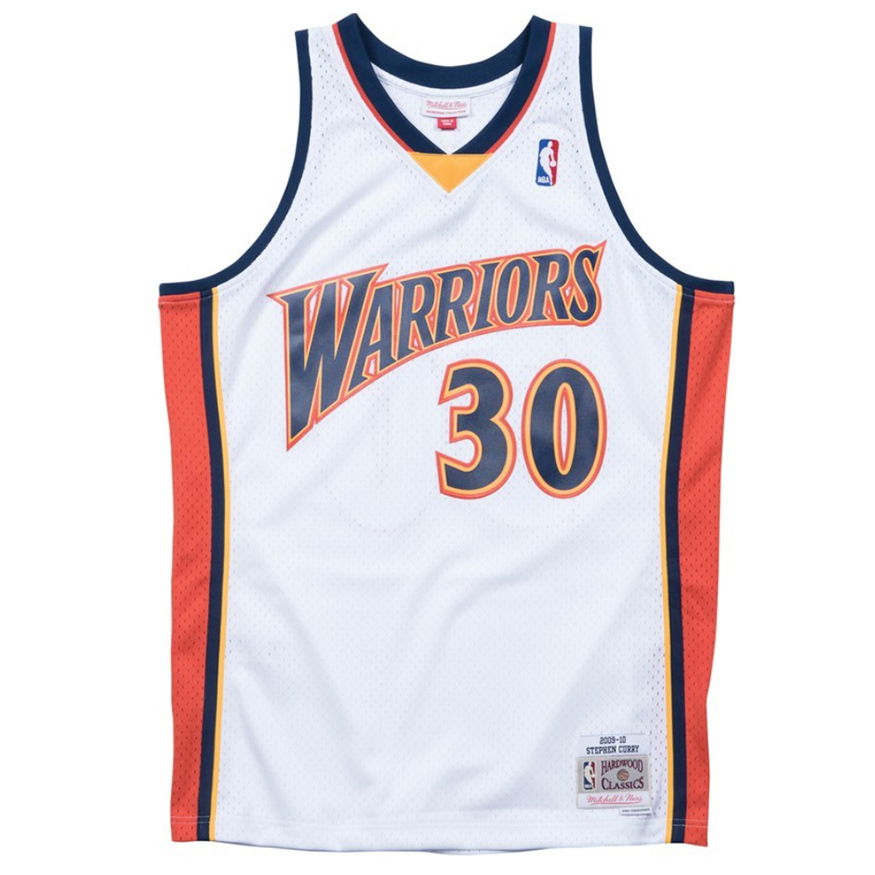 Фланелка Mitchell & Ness Golden State Warriors Stephen Curry Swingman Jersey Бяло | SMJYGS18169-GSWWHIT09SCU, 0
