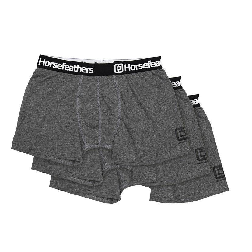 Боксерки Horsefeathers Boxers Dynasty 3-Pack Boxer Shorts Heather Anthracite Сиво | AM067B