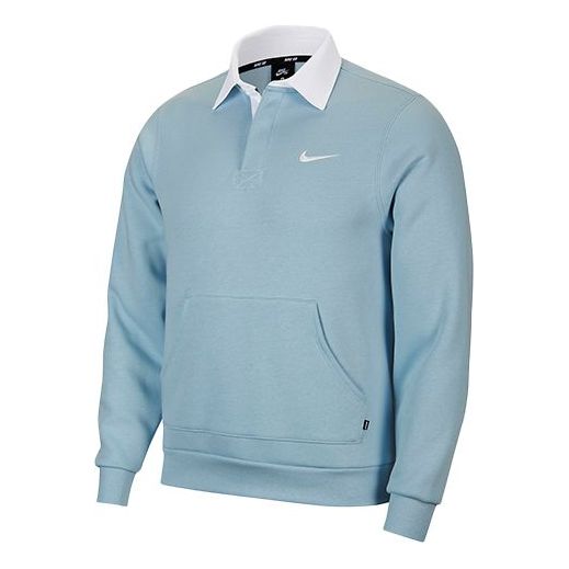 Поло тениска Nike SB Fleece Skate Top Синьо | CN5675-440