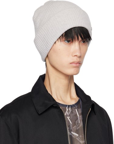 Шапка Han Kjøbenhavn Logo-Appliqued Ribbed Knit Beanie Сиво | A-133070, 1