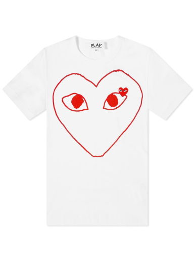 Play Outline Heart Logo Tee