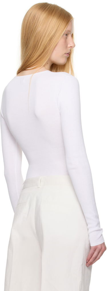 Тениска TOTEME TOTEME Compact Cotton T-Shirt Бяло | 252-WRT0491-YA0172, 2