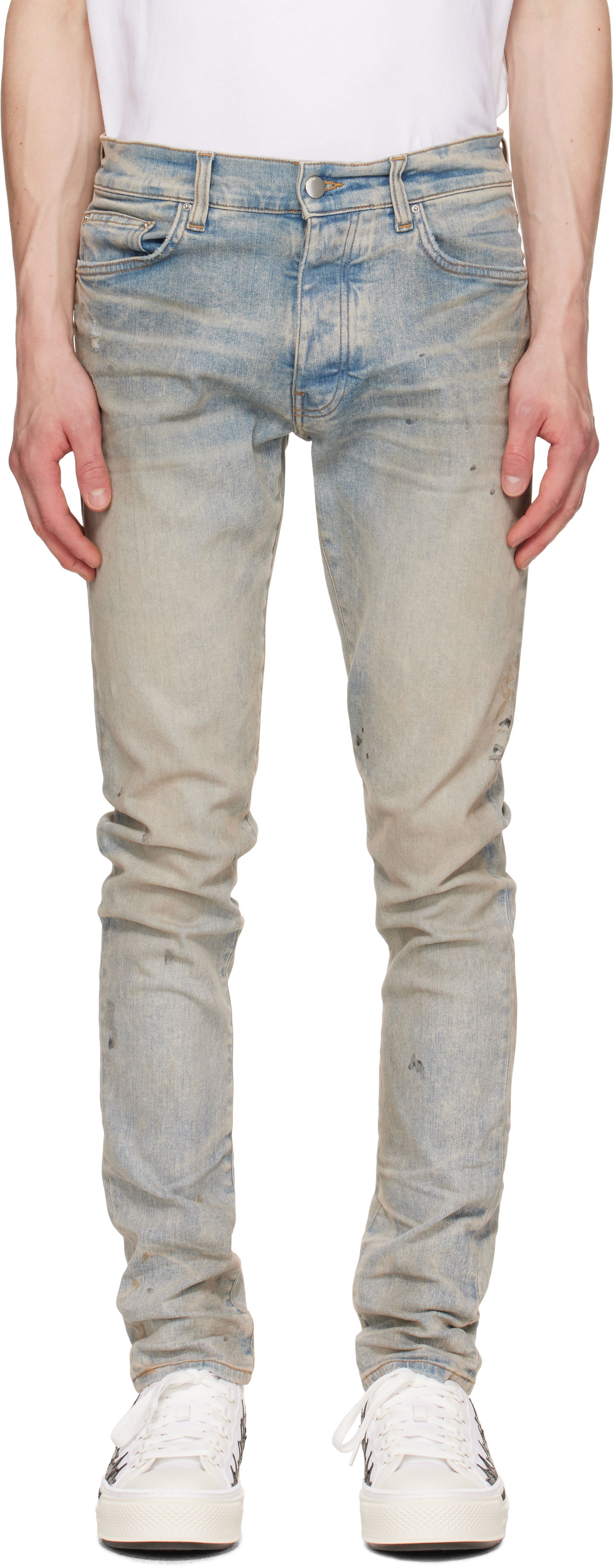 Дънки AMIRI AMIRI Stack Jeans Синьо | AMDNSY1159, 0