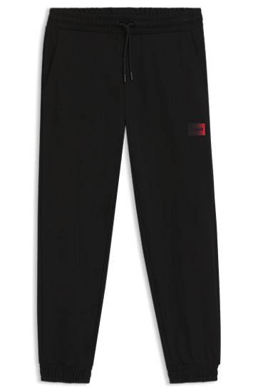 Комплект BOSS Drawstring Cotton-terry Tracksuit Bottoms with Gradient Logo Черно | 50553146, 0